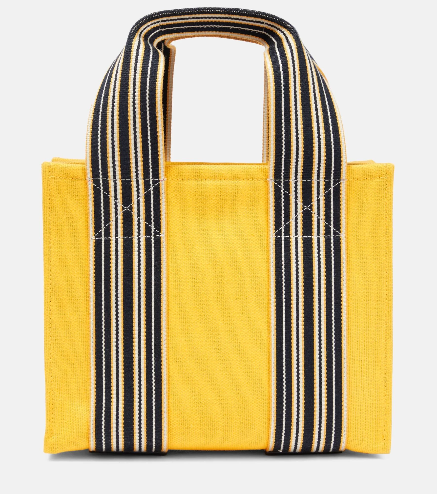 The Suitcase Stripe Mini canvas tote bag - 1