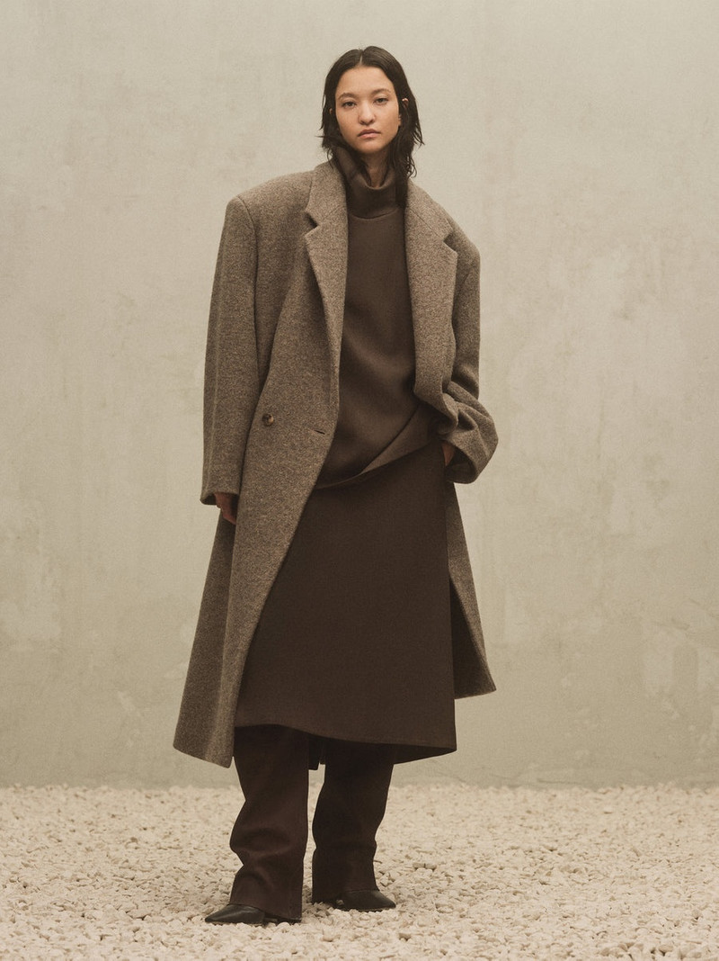 Boiled Wool Relaxed Overcoat 2