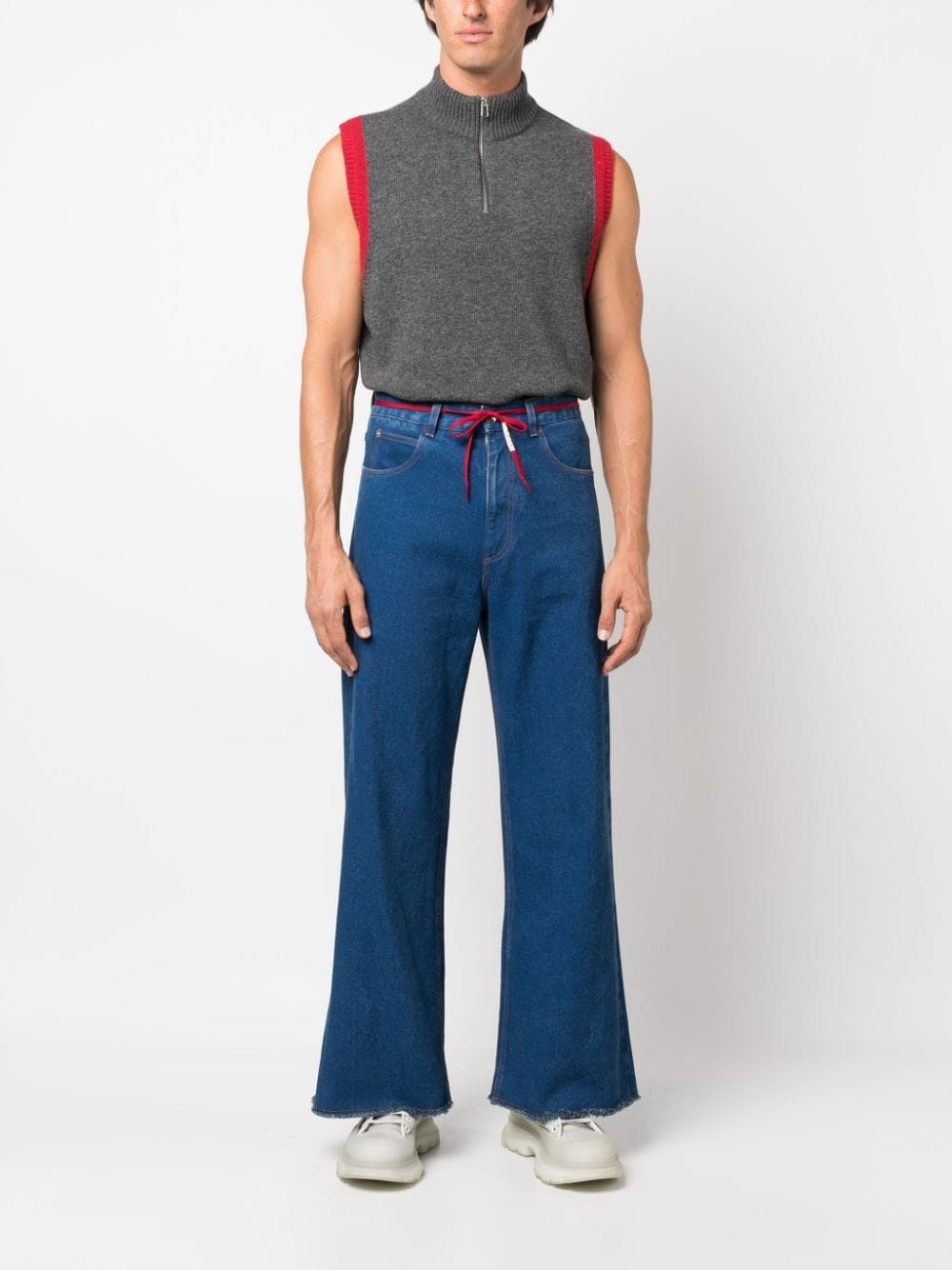 mid-rise wide-leg jeans - 2