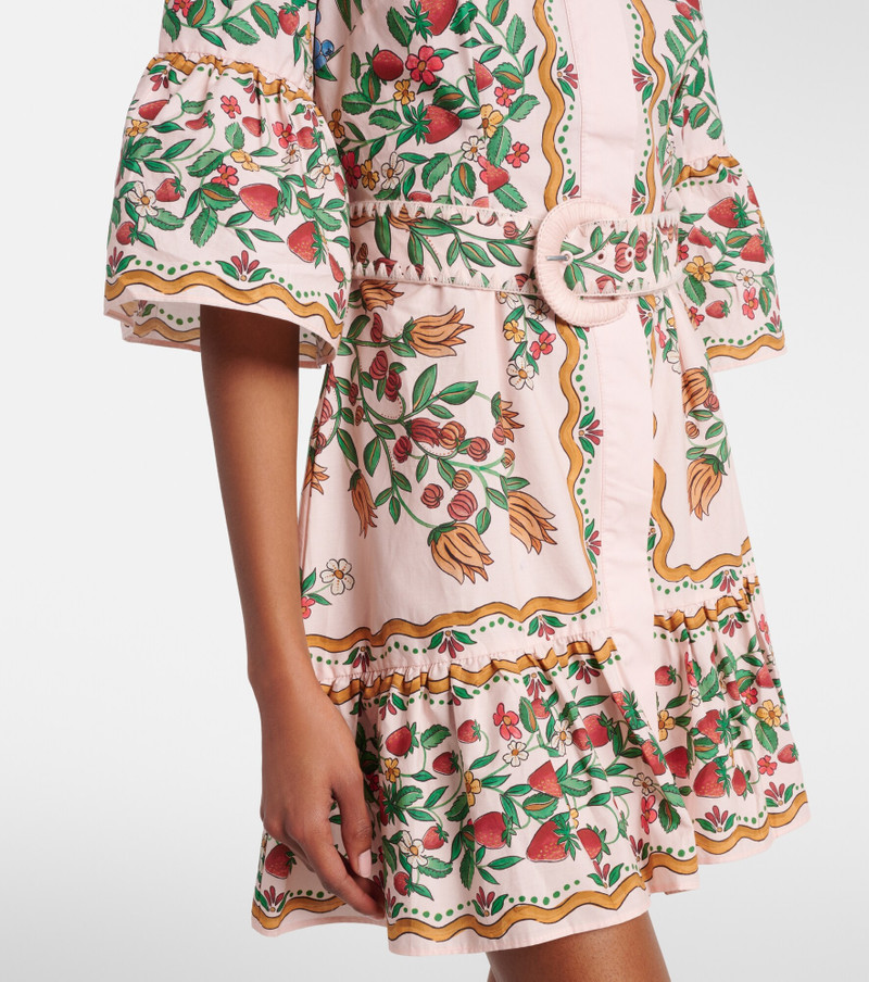 Fruit Beauty Scarf floral cotton minidress 5