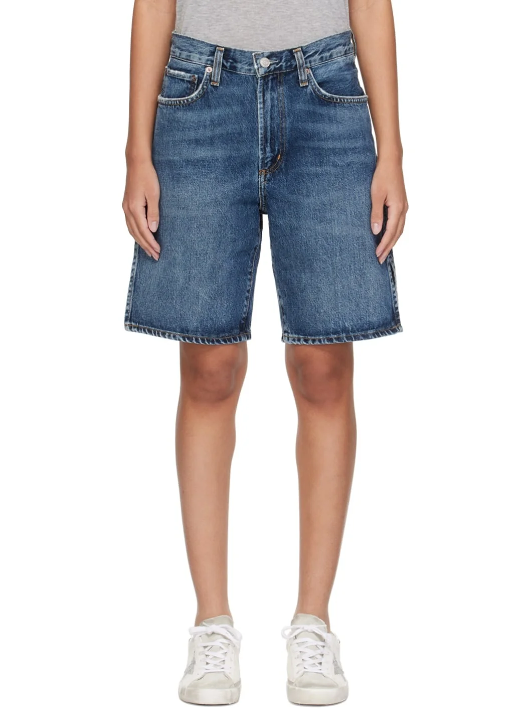 Vida cotton denim shorts - 1