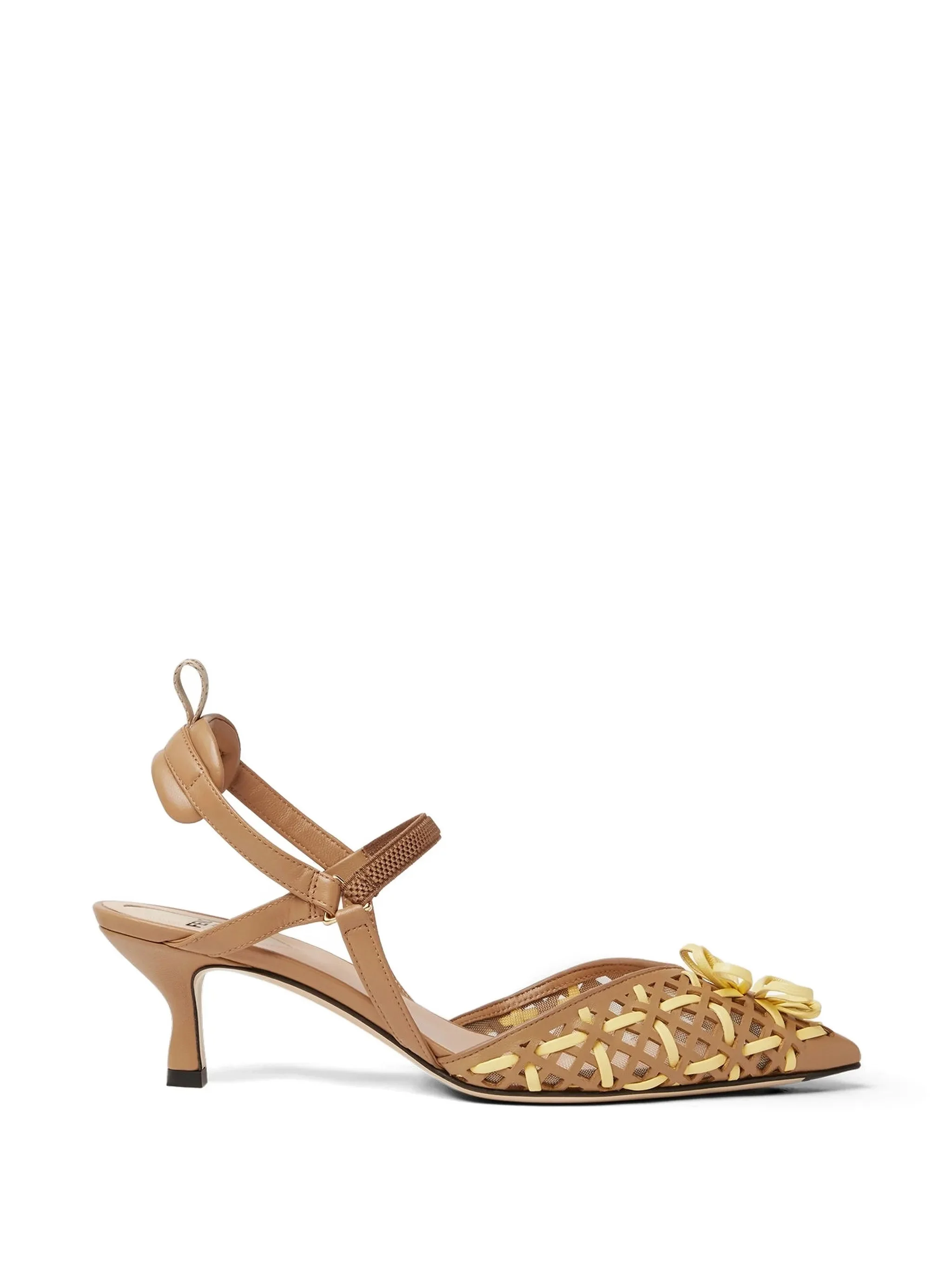 Fendi Interwoven Flower Sandals - 1