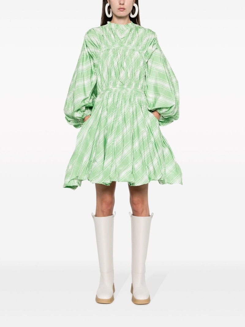 Jil Sander plaid-check pattern minidress outlook