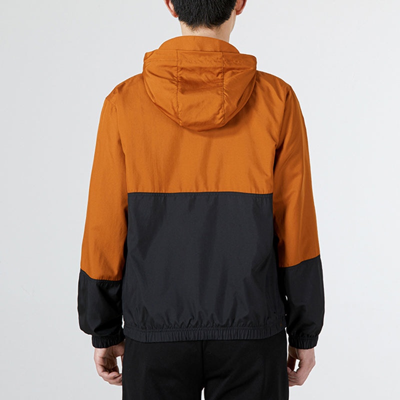 Air Jordan SS22 Half Zipper Breathable Knit Hooded Jacket Brown DJ0247-241 - 4