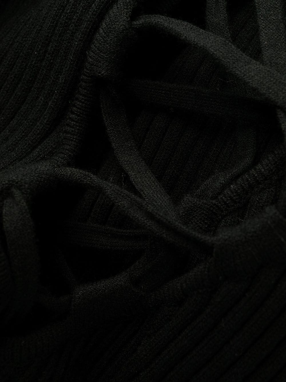 lace-detail ribbed-knit dress - 7