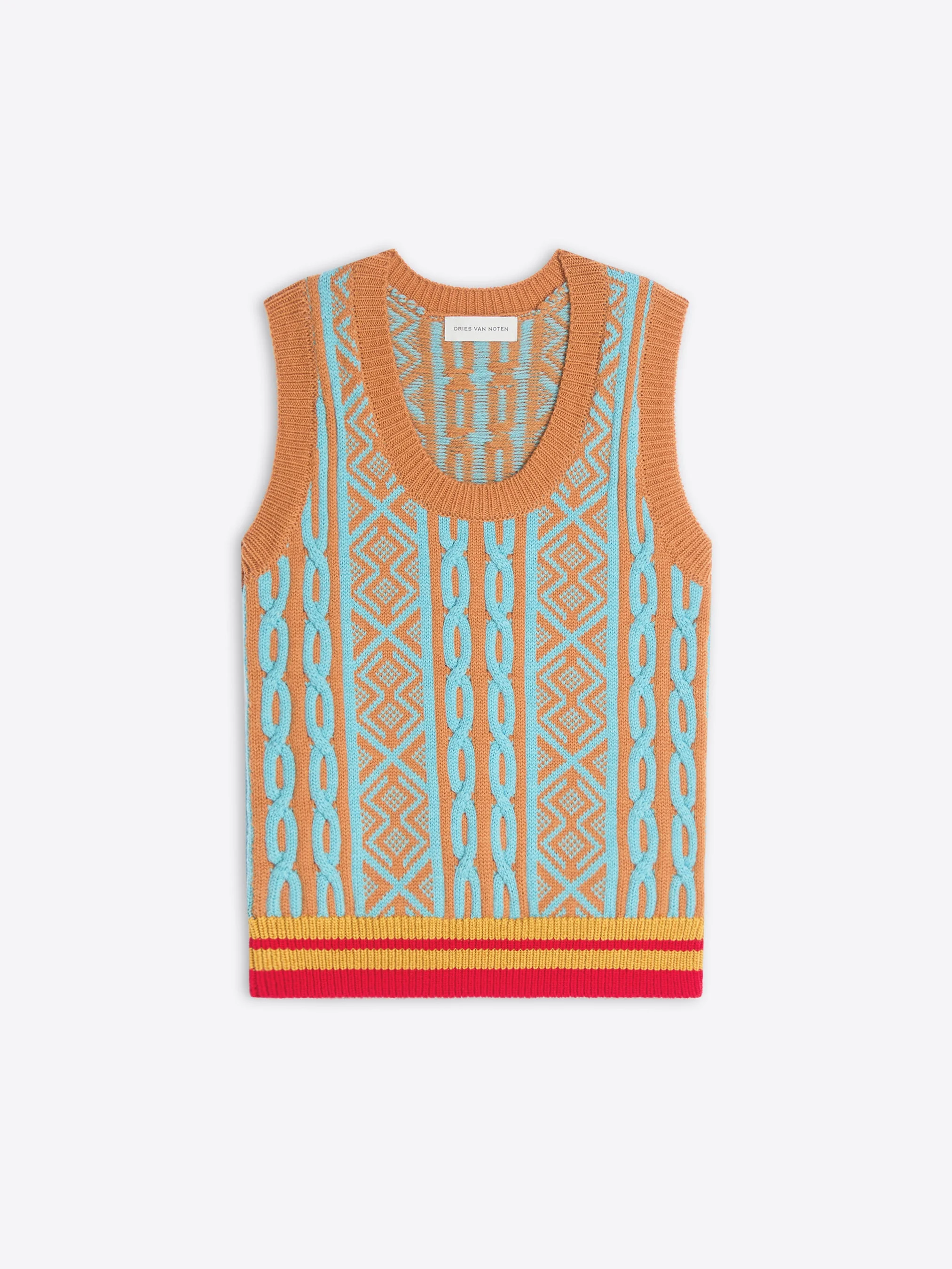JACQUARD WOOL TOP - 1