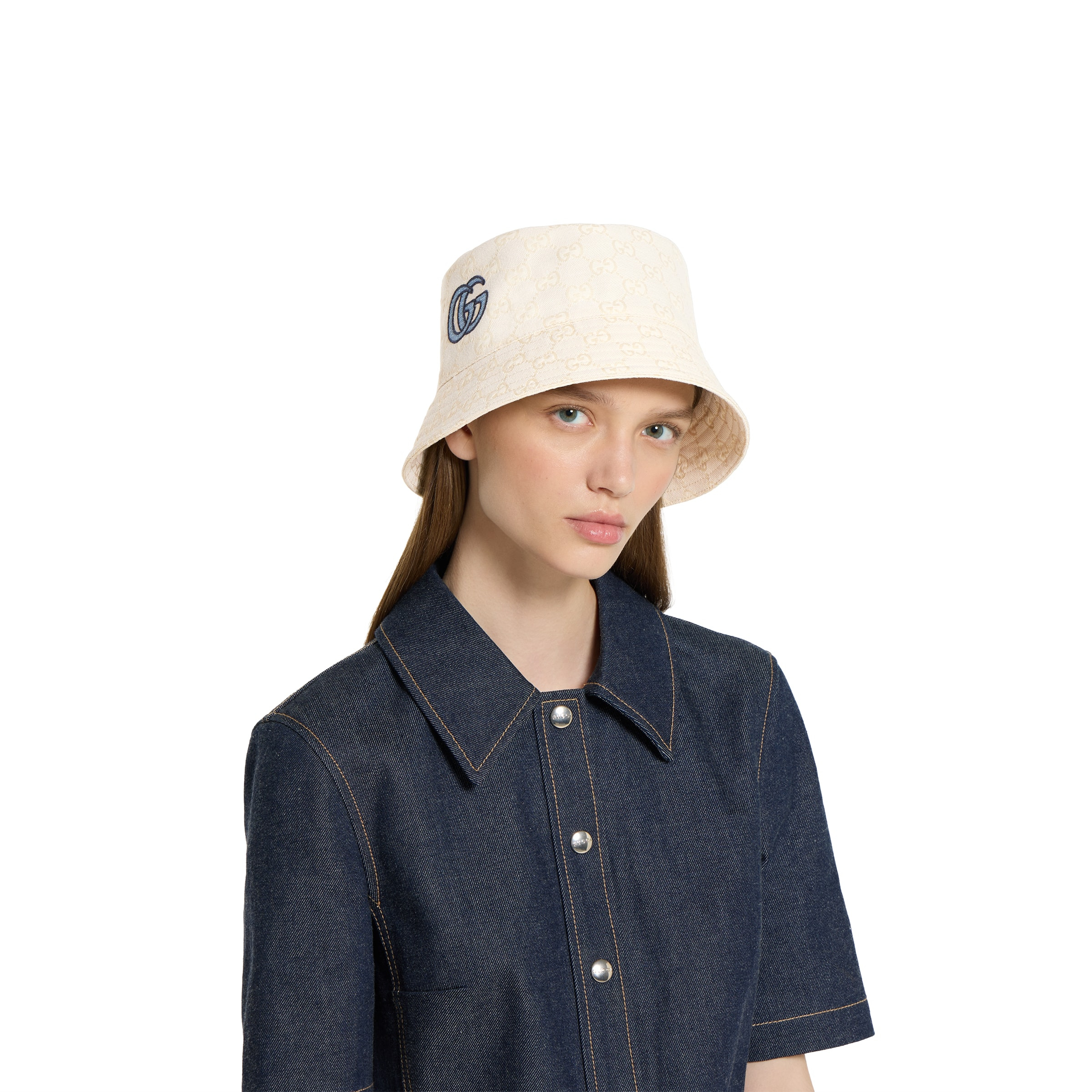 GG cotton canvas bucket hat - 3