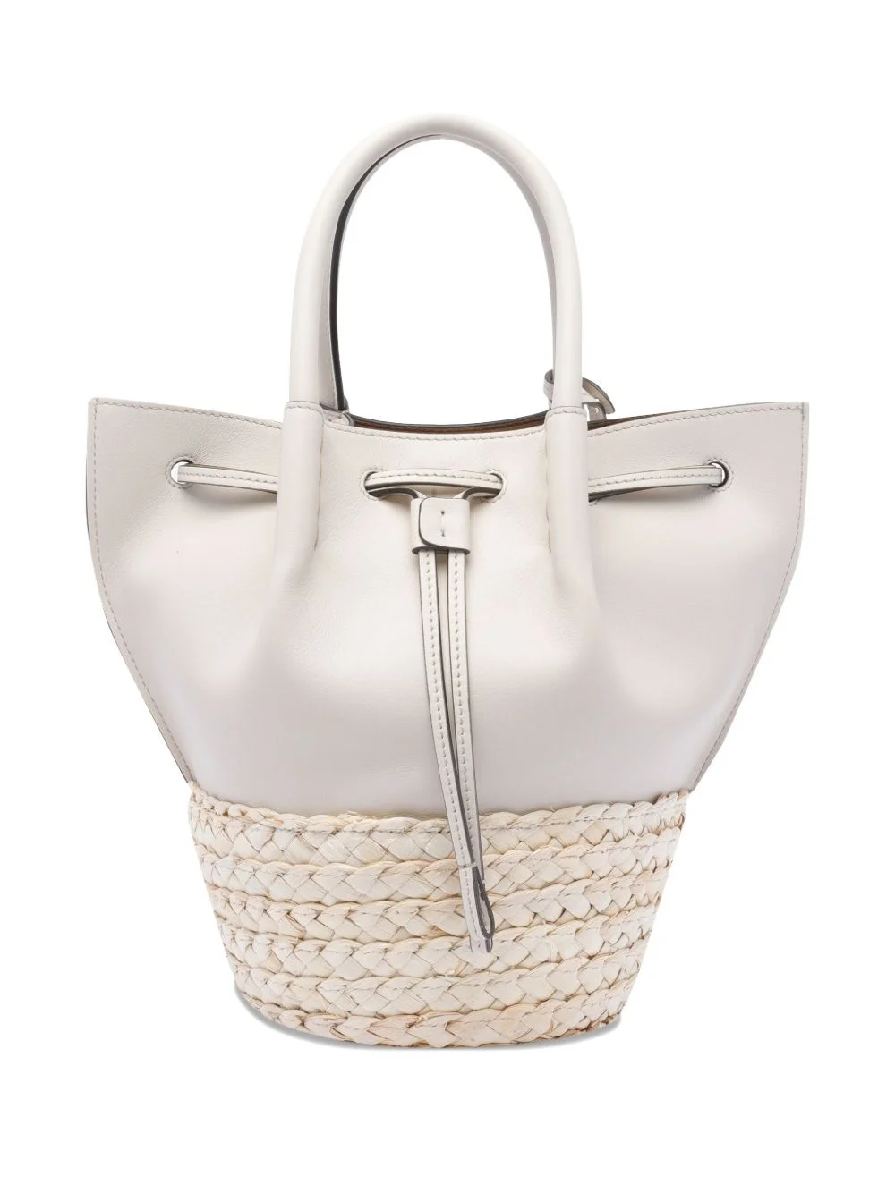 leather tote bag - 1