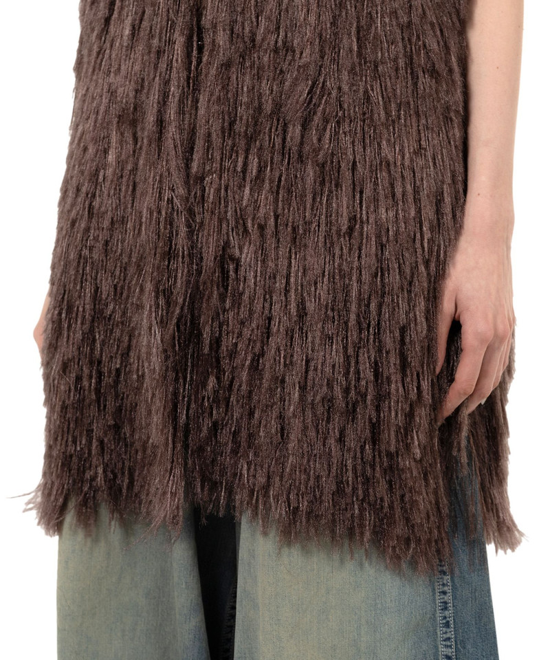 Shaggy Fringe Knit Vest 15