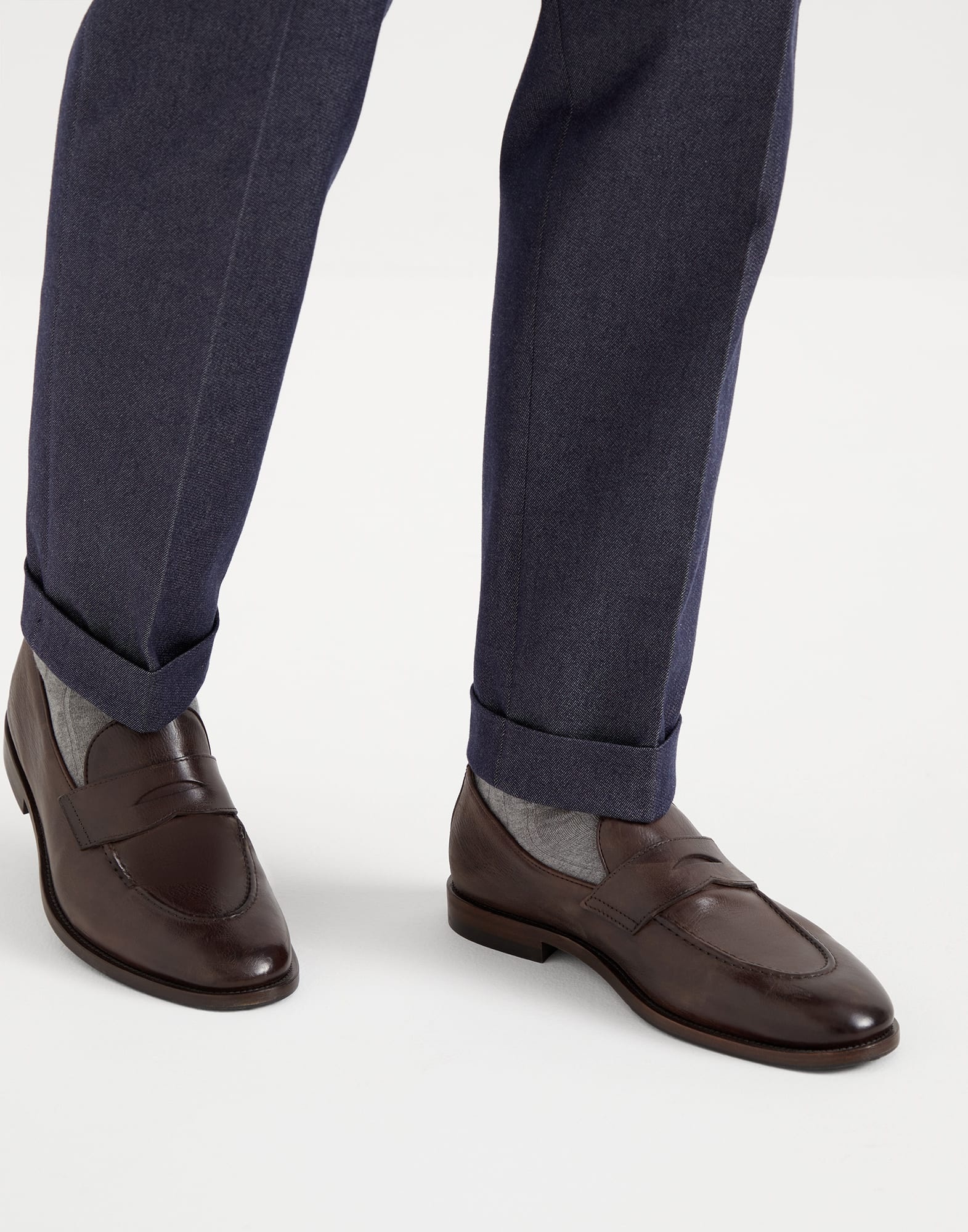 Calfskin penny loafers - 4