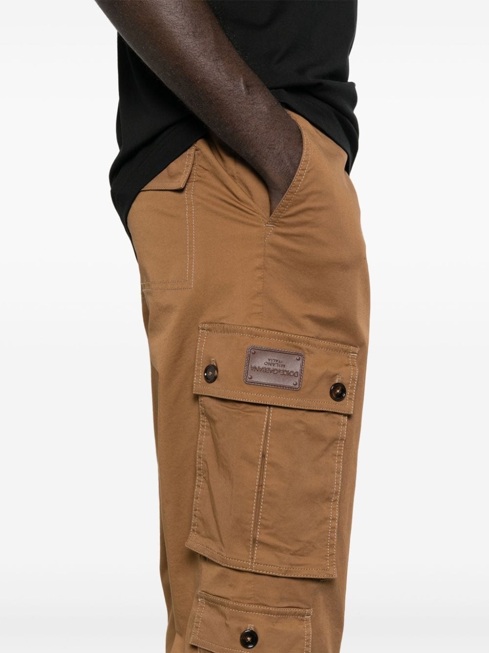 logo-patch cargo pants - 5