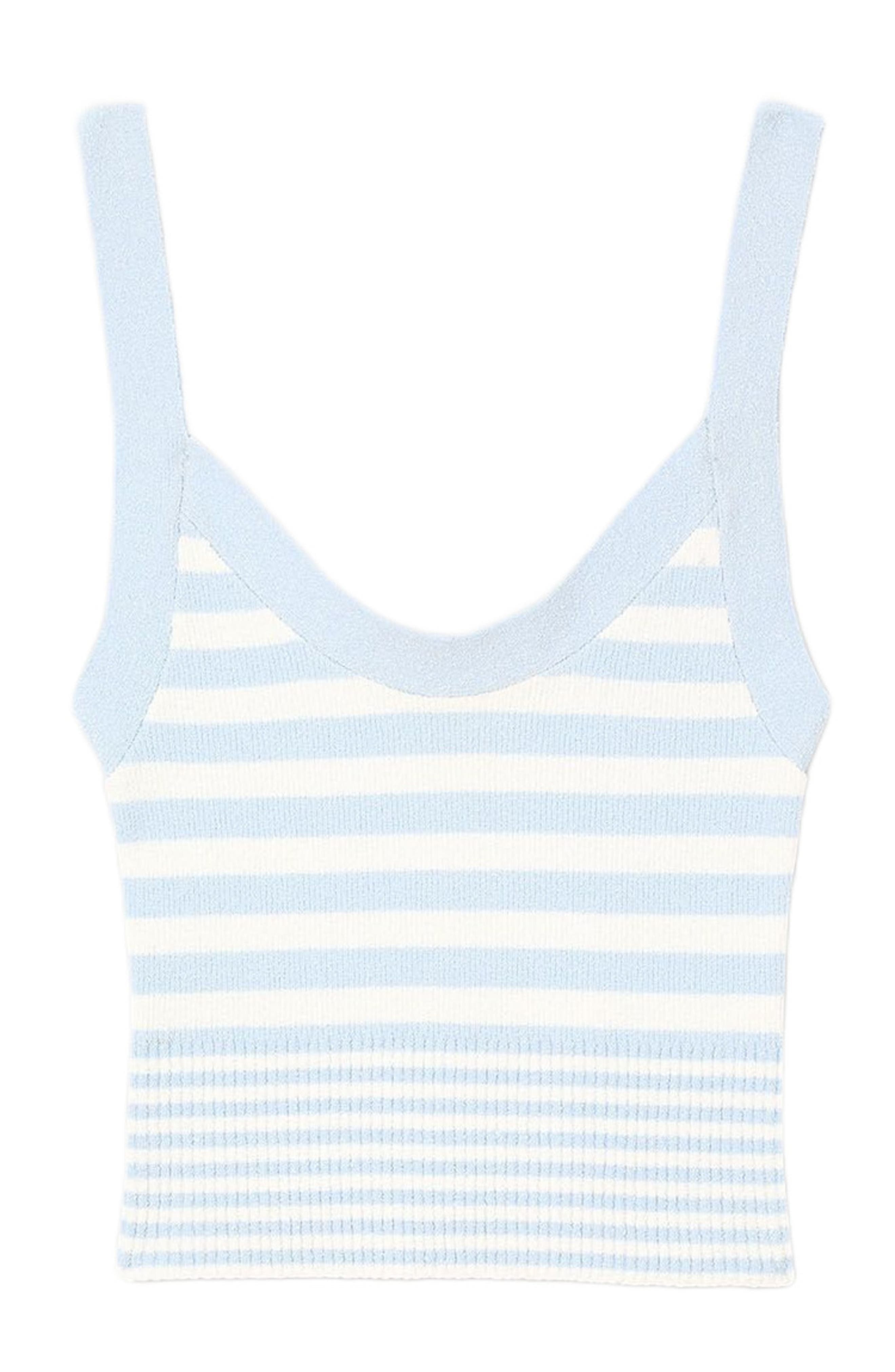SANDRO Knit vest top in Sky Blue at Nordstrom - 5