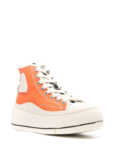 R13 high-top platform sneakers outlook