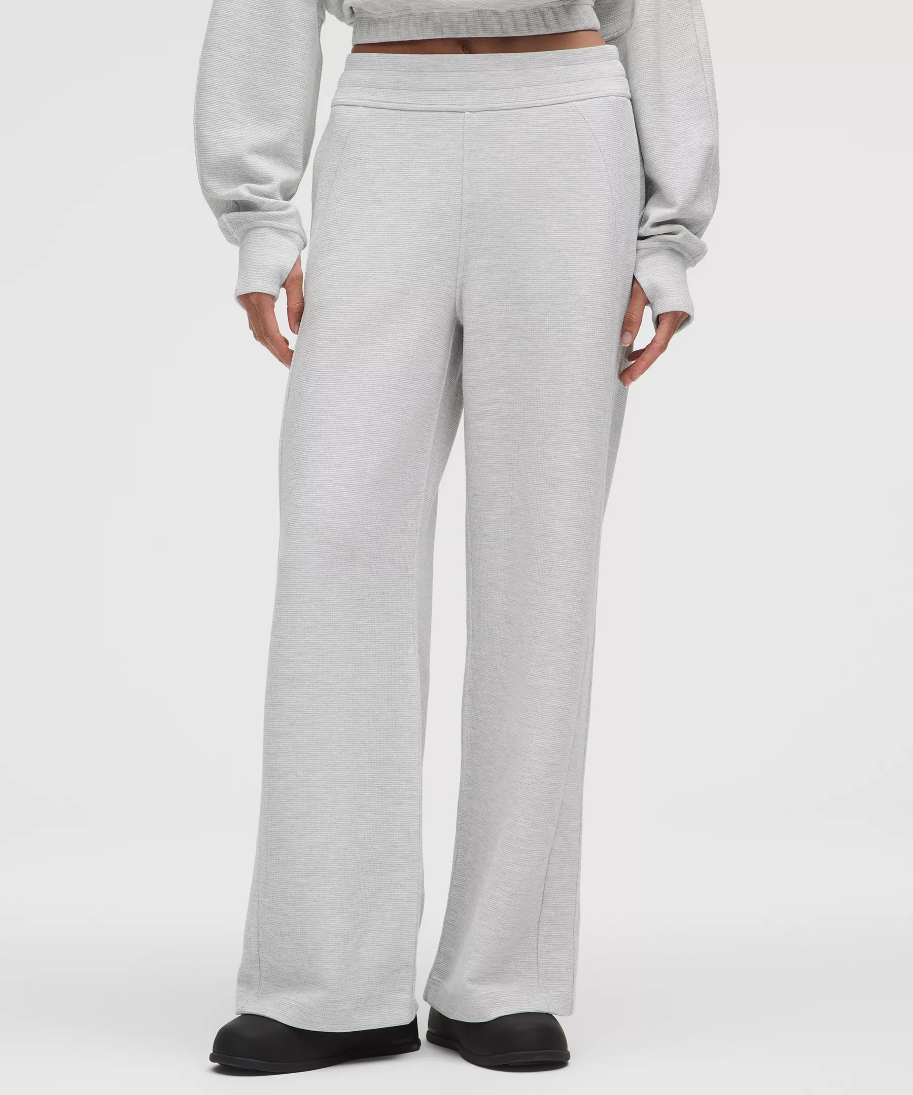 Scuba Mid-Rise Wide-Leg Pant *Waffle - 2