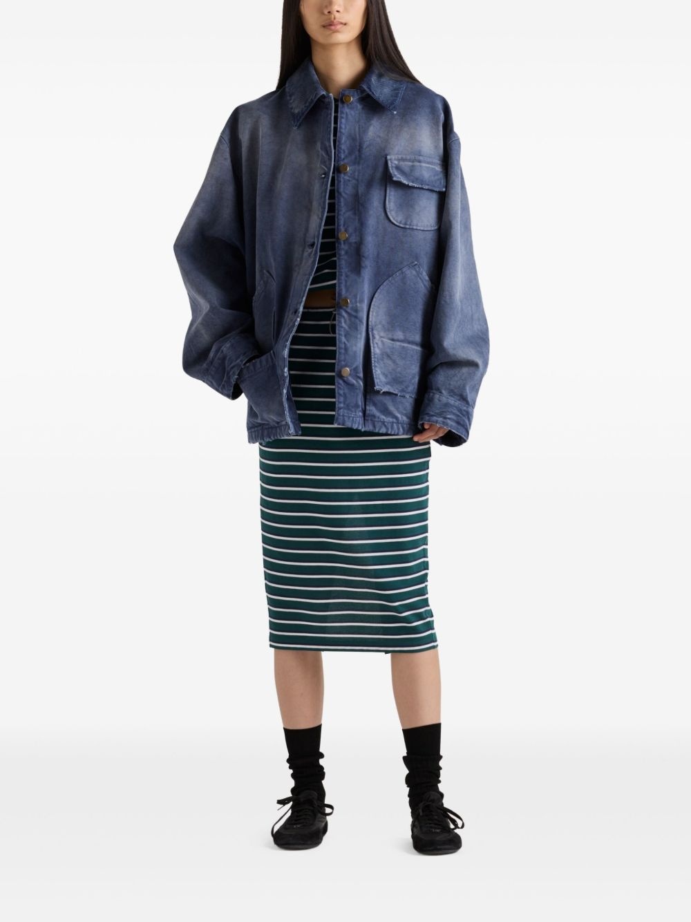 washed canvas jacket - 2