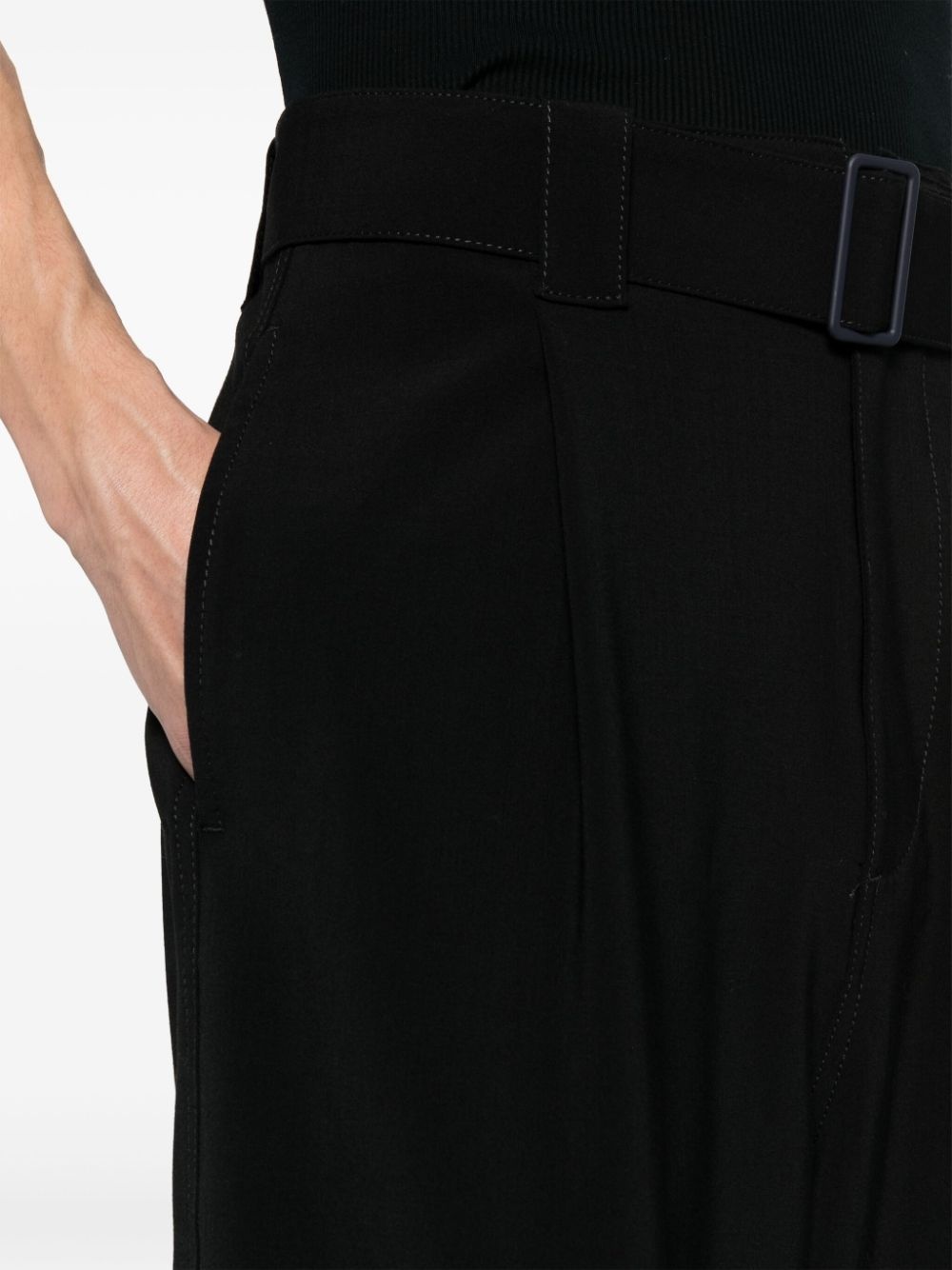 belted wide-leg trousers - 5