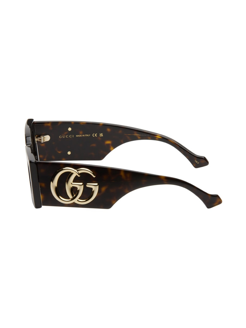 Brown Rectangular Sunglasses 3