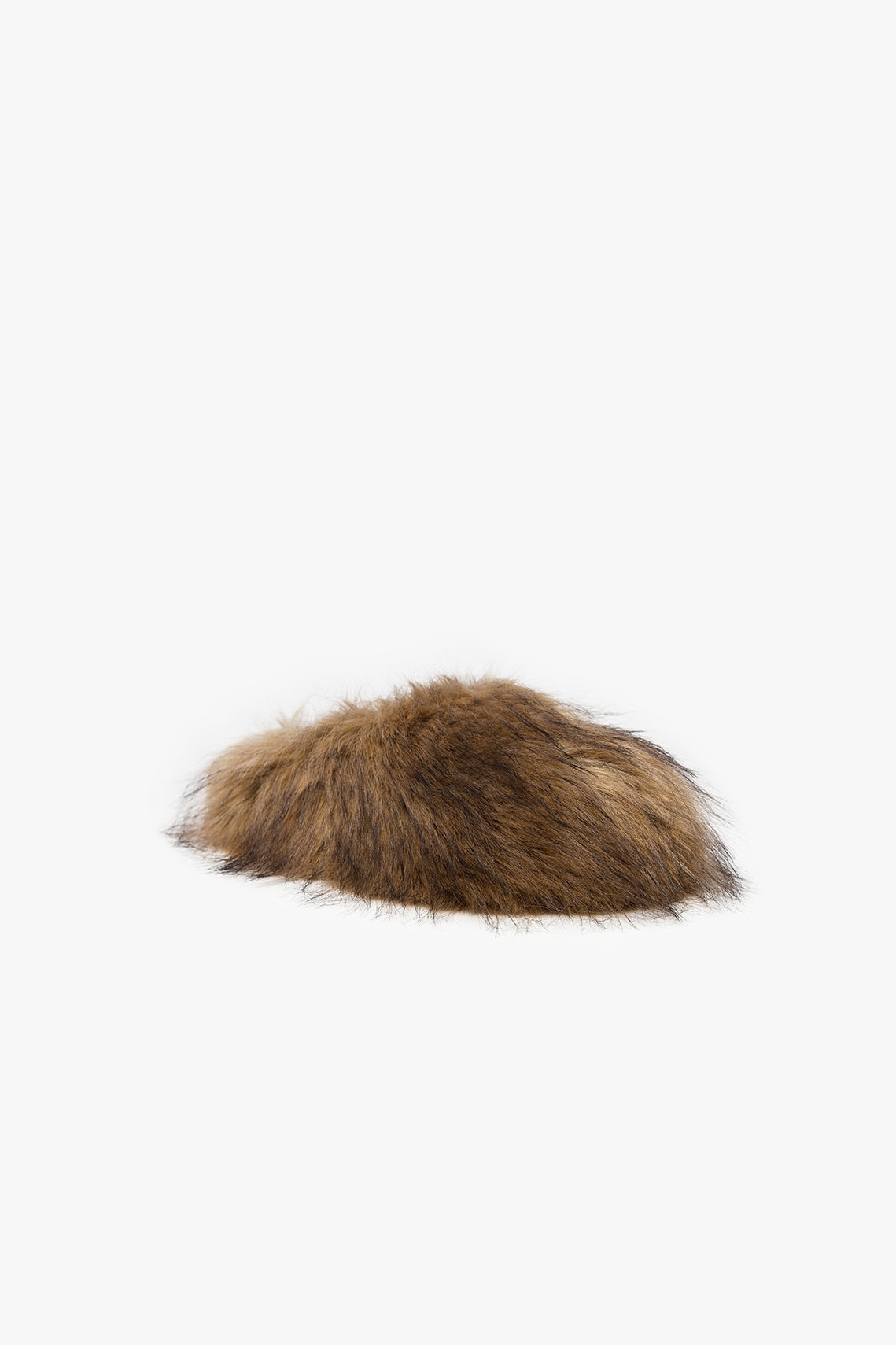 FAUX FUR CLOG BROWN - 3