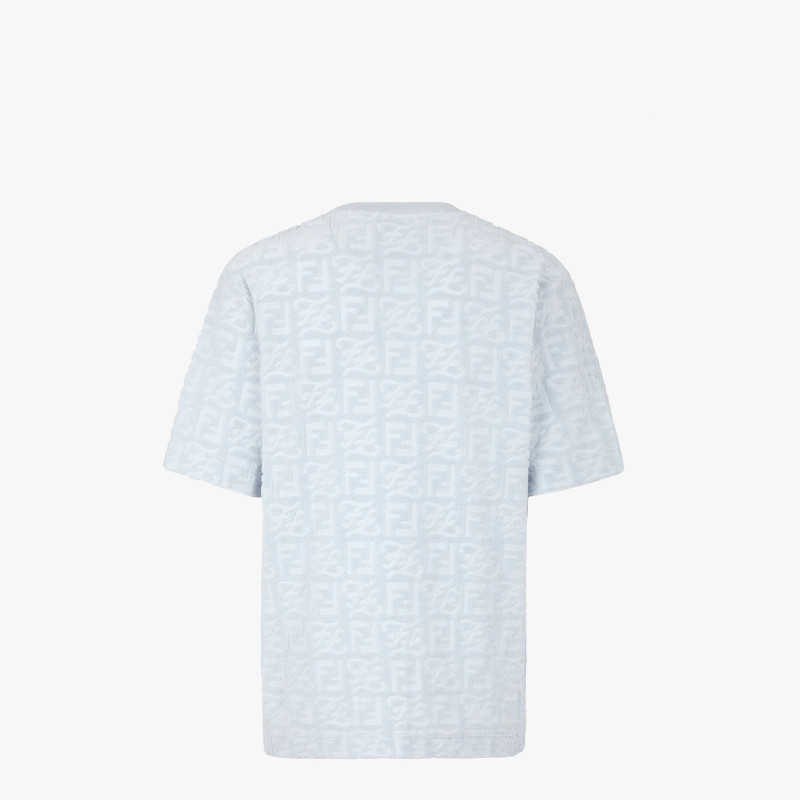FENDI Light blue cotton T-shirt outlook