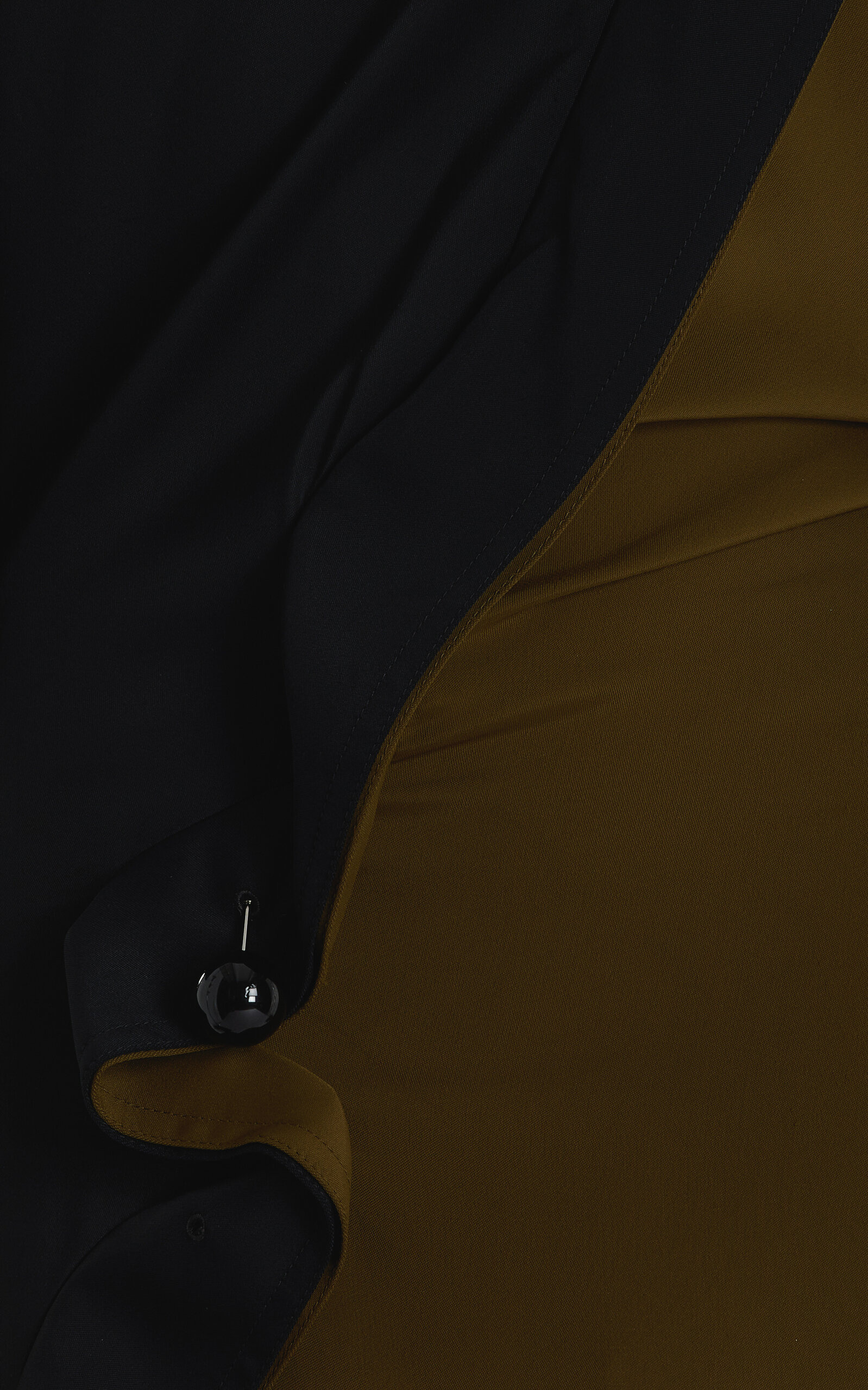 Pierced Draped Crepe Midi Dress olive - 6