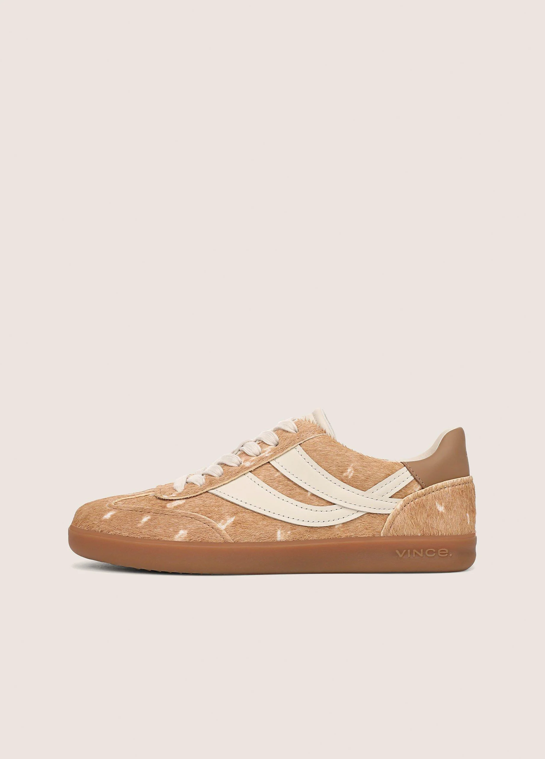 Oasis Deer-Print Calf Hair Sneaker - 1