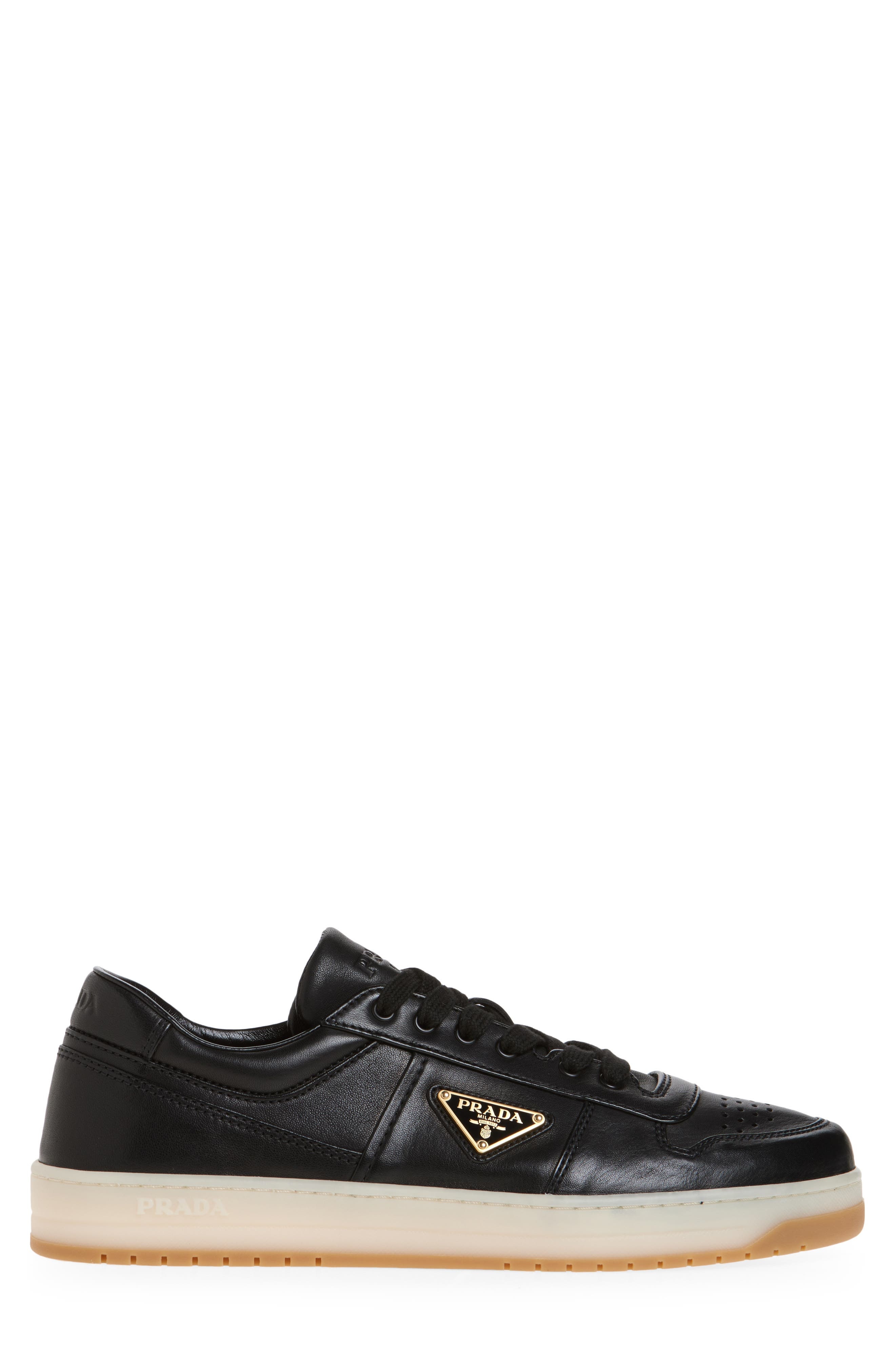 Prada Downtown Low Top Sneaker in Nero at Nordstrom - 3