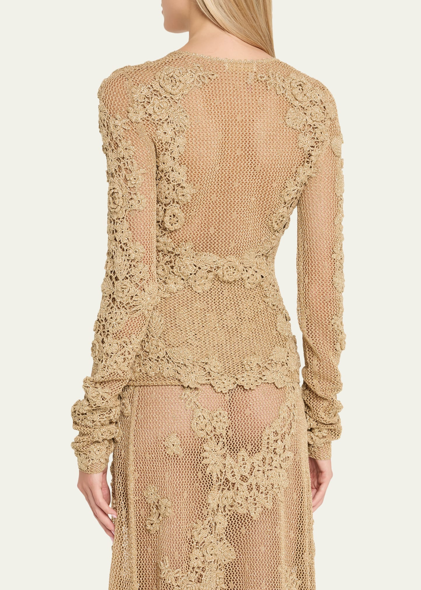 Viola Crochet Knit Top - 3