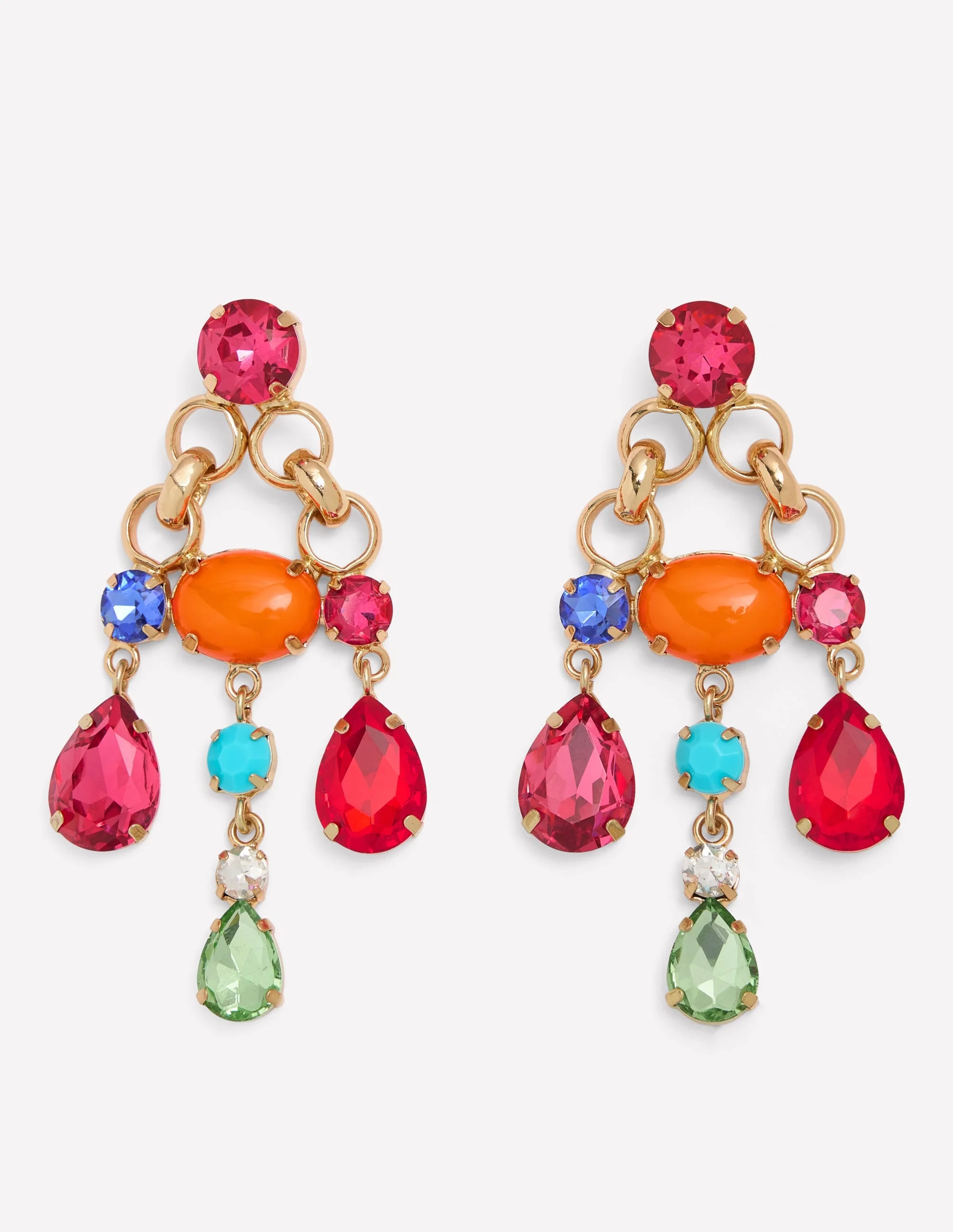 Mega Jewel Earrings-Multi - 1