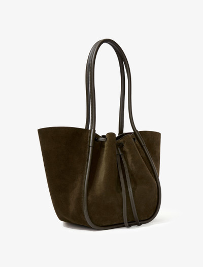 Proenza Schouler Large Ruched Tote in Soft Suede outlook