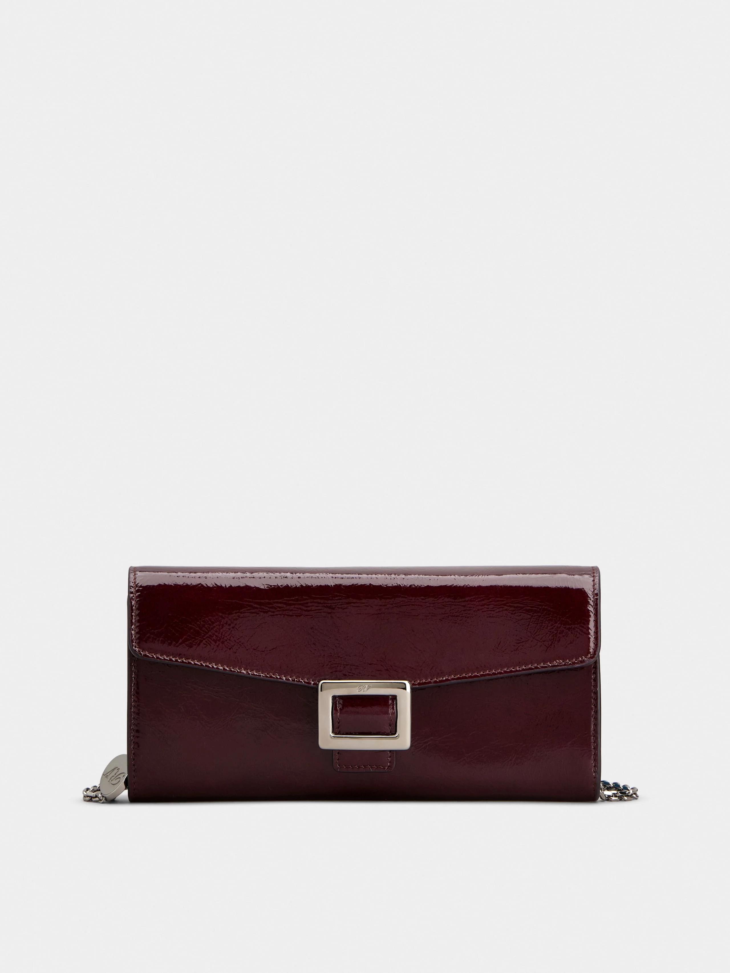 Belle Vivier Wallet on chain in patent leather - 1