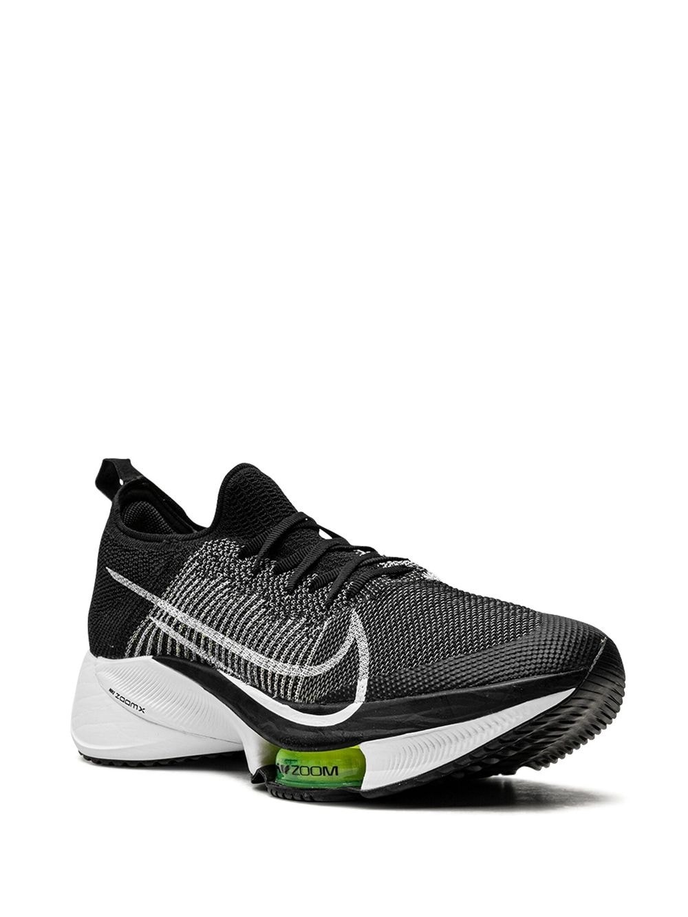 Nike Air Zoom Tempo Next% Flyknit "Black/White/Volt" sneakers - 2