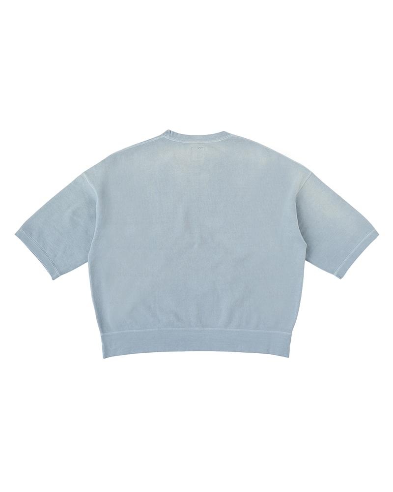AMPLUS SB SWEAT S/S DMGD BLUE - 2