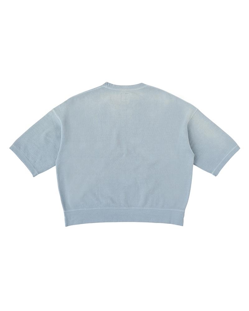 AMPLUS SB SWEAT S/S DMGD BLUE - 2