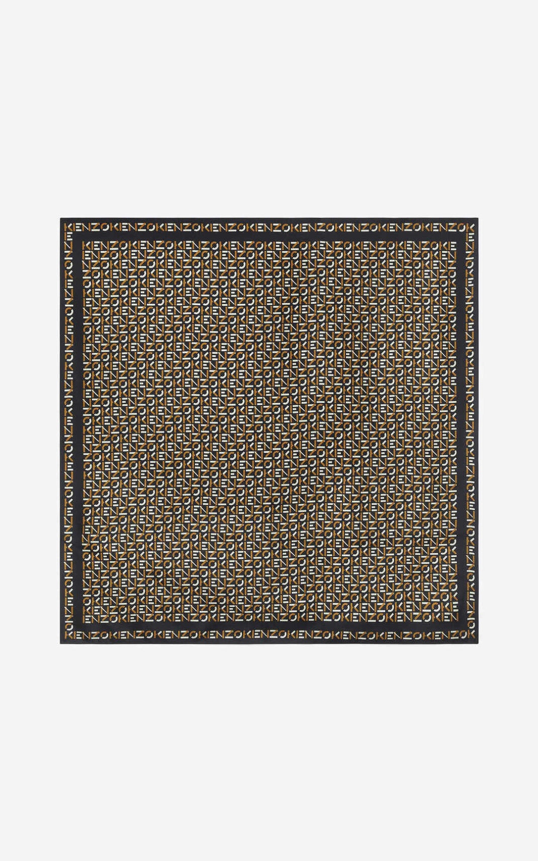 KENZO monogrammed silk square - 1