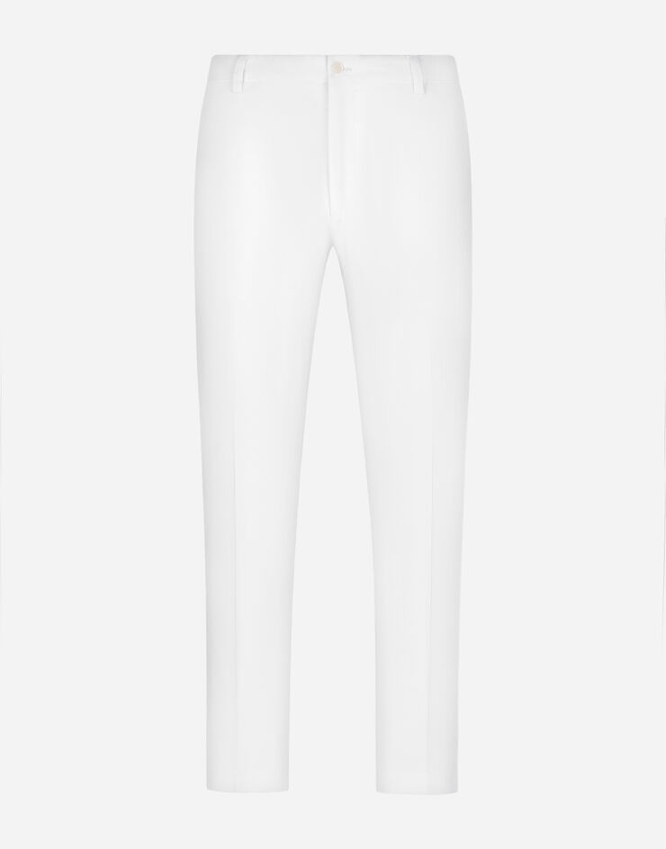 Stretch cotton pants with DG patch - 1