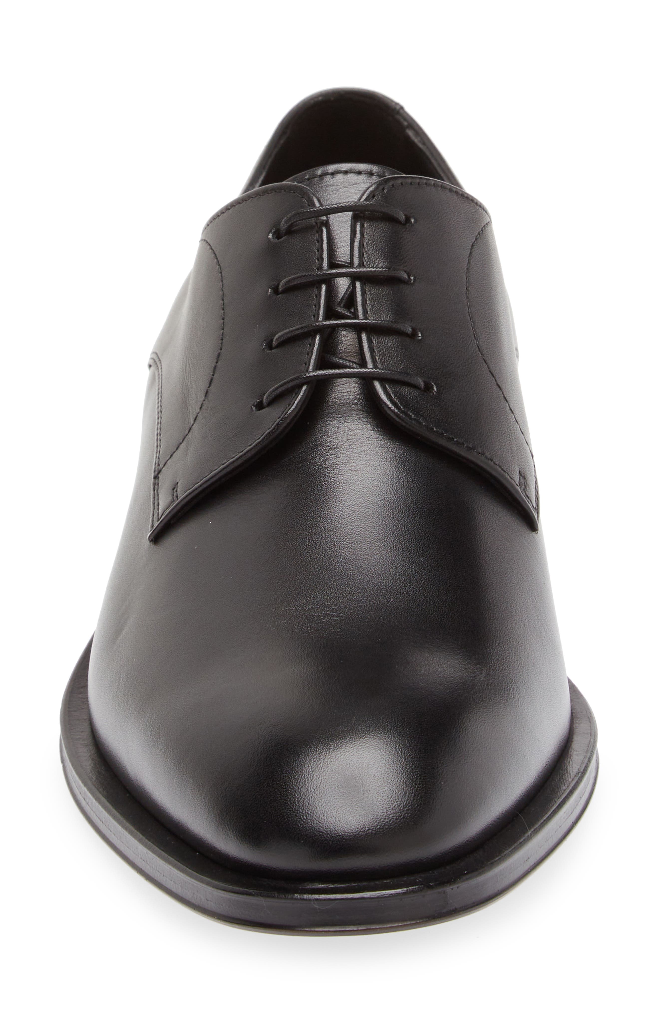 BOSS Derreck Plain Toe Derby in Black at Nordstrom - 4