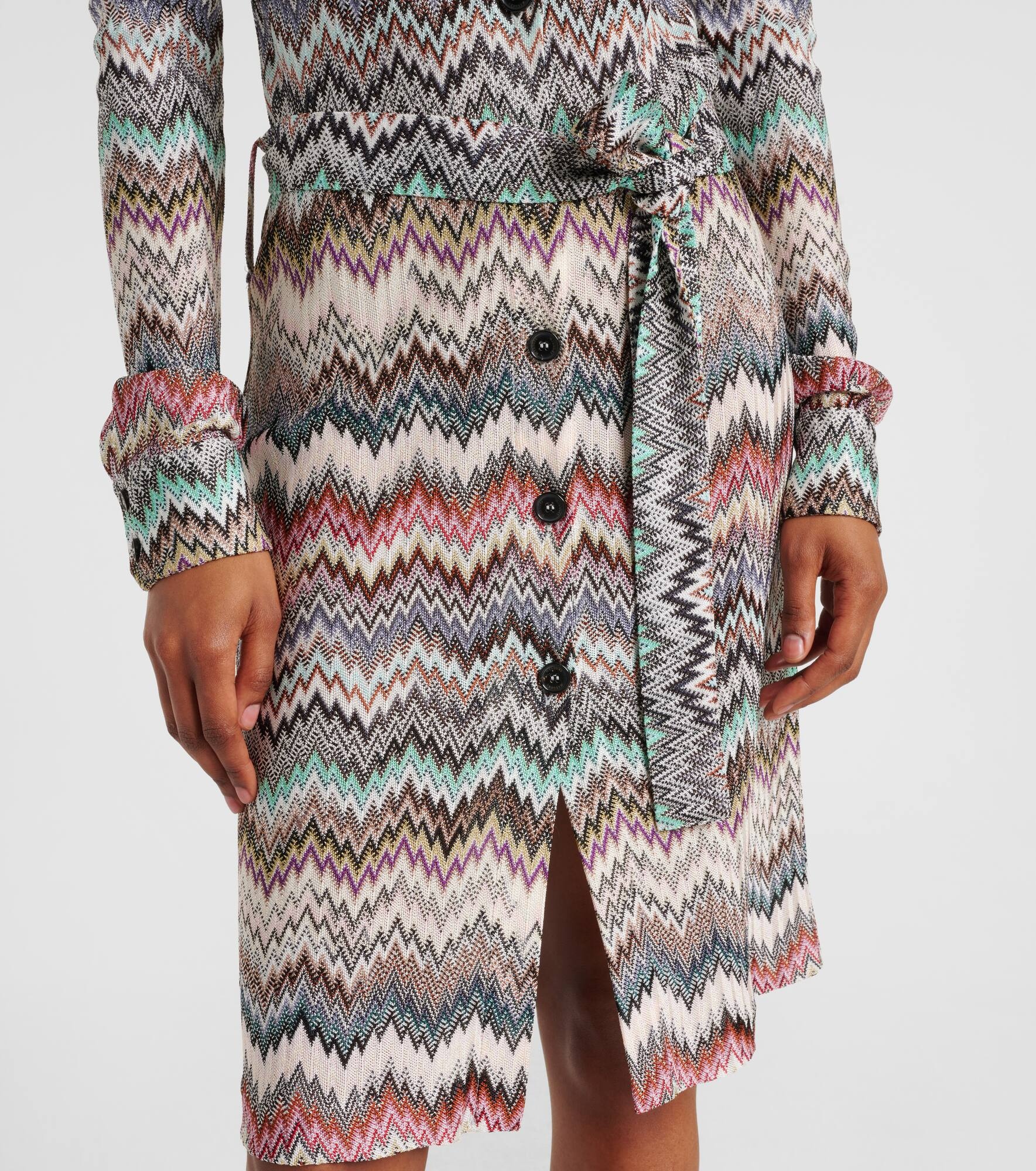 Zigzag shirt dress - 5
