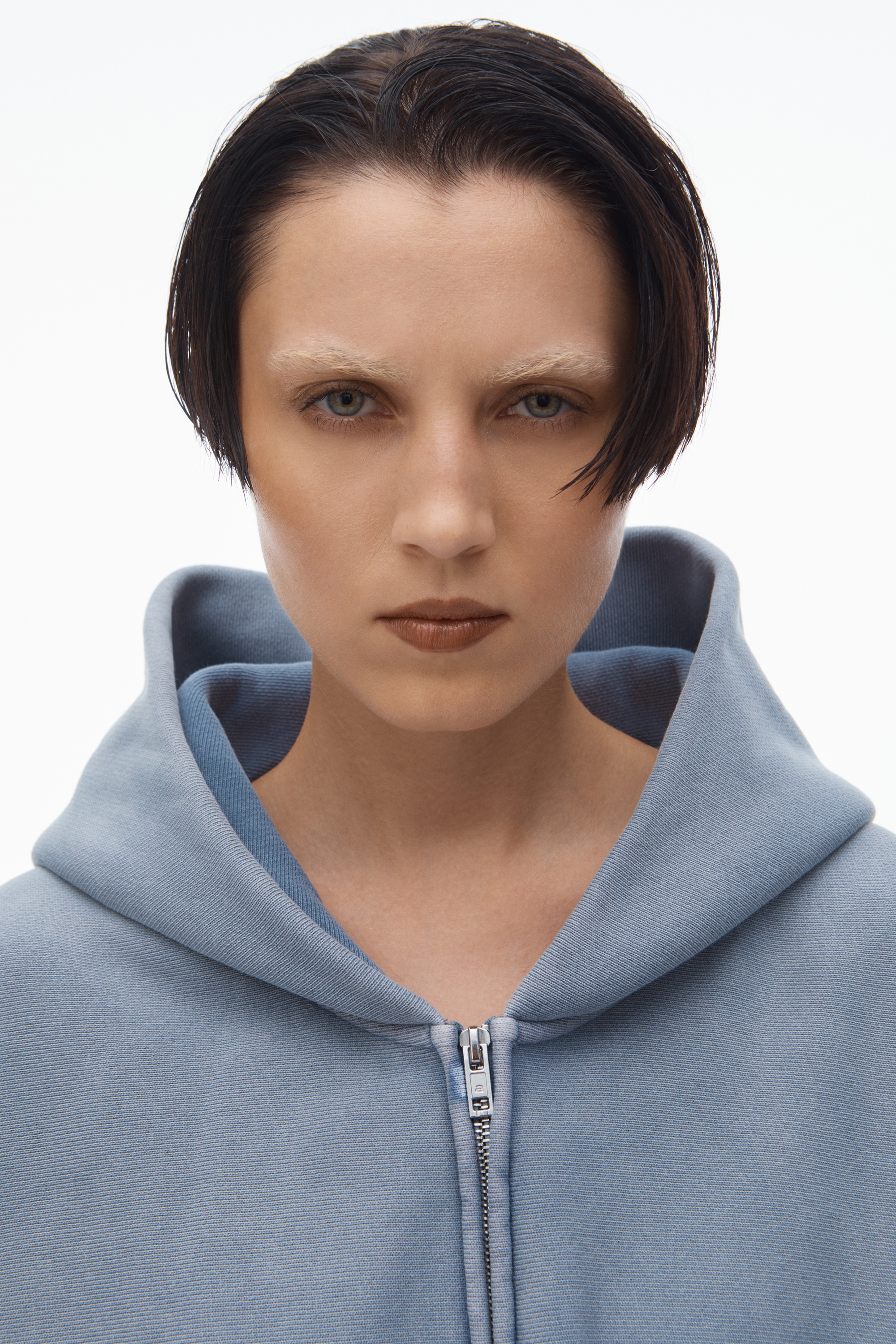 Alexander Wang oversize star logo-print zip-up hoodie