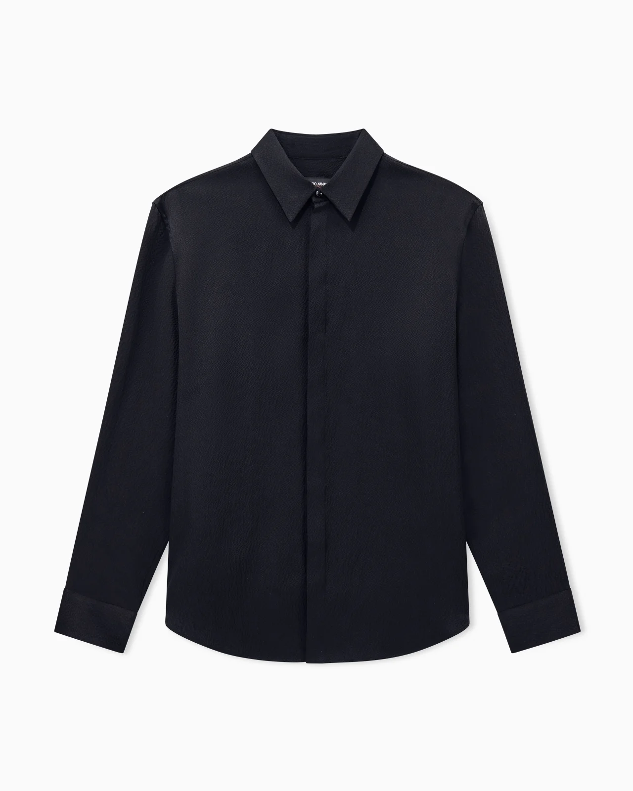 REGULAR FIT SHIRT GIORGIO'S IN HAMMERED SILK SATIN - 1