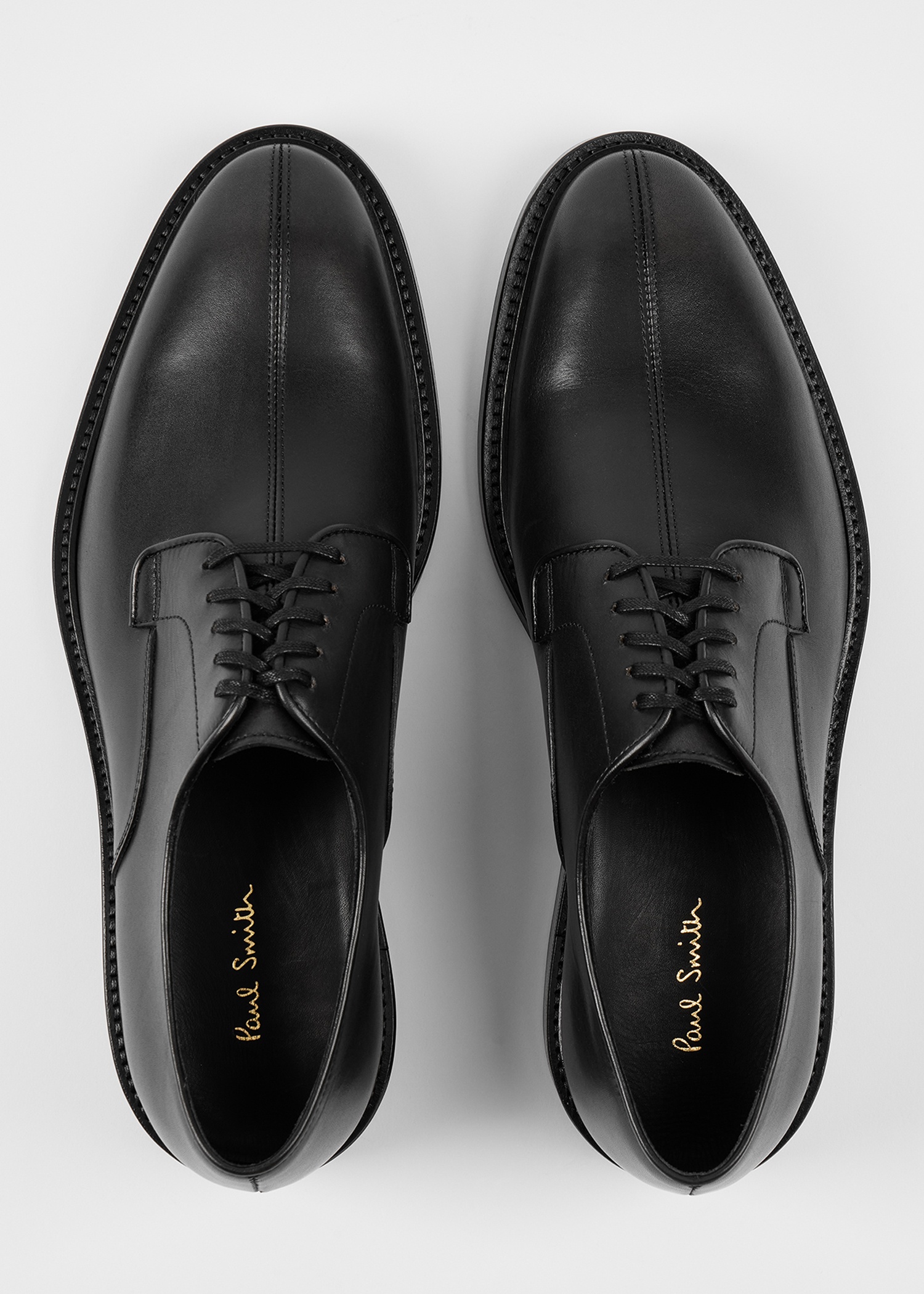 Black Leather 'Soloman' Shoes - 5