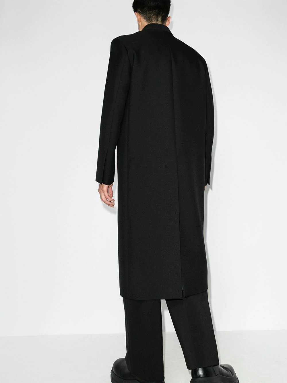 regular-fit wool coat - 3