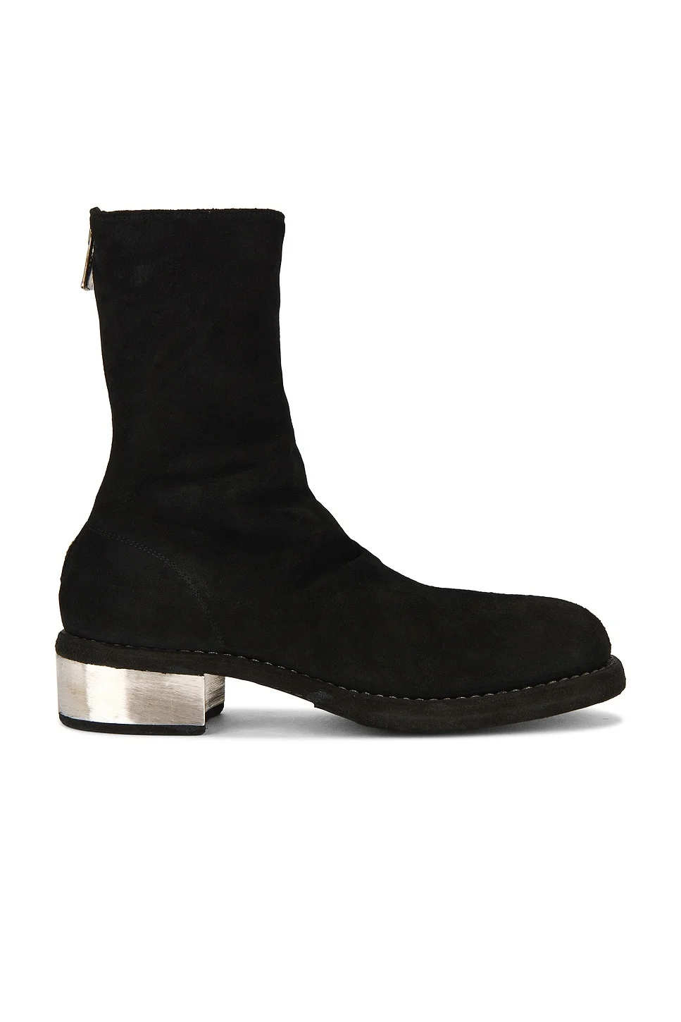 Metal Heel Back Zip Boot - 1