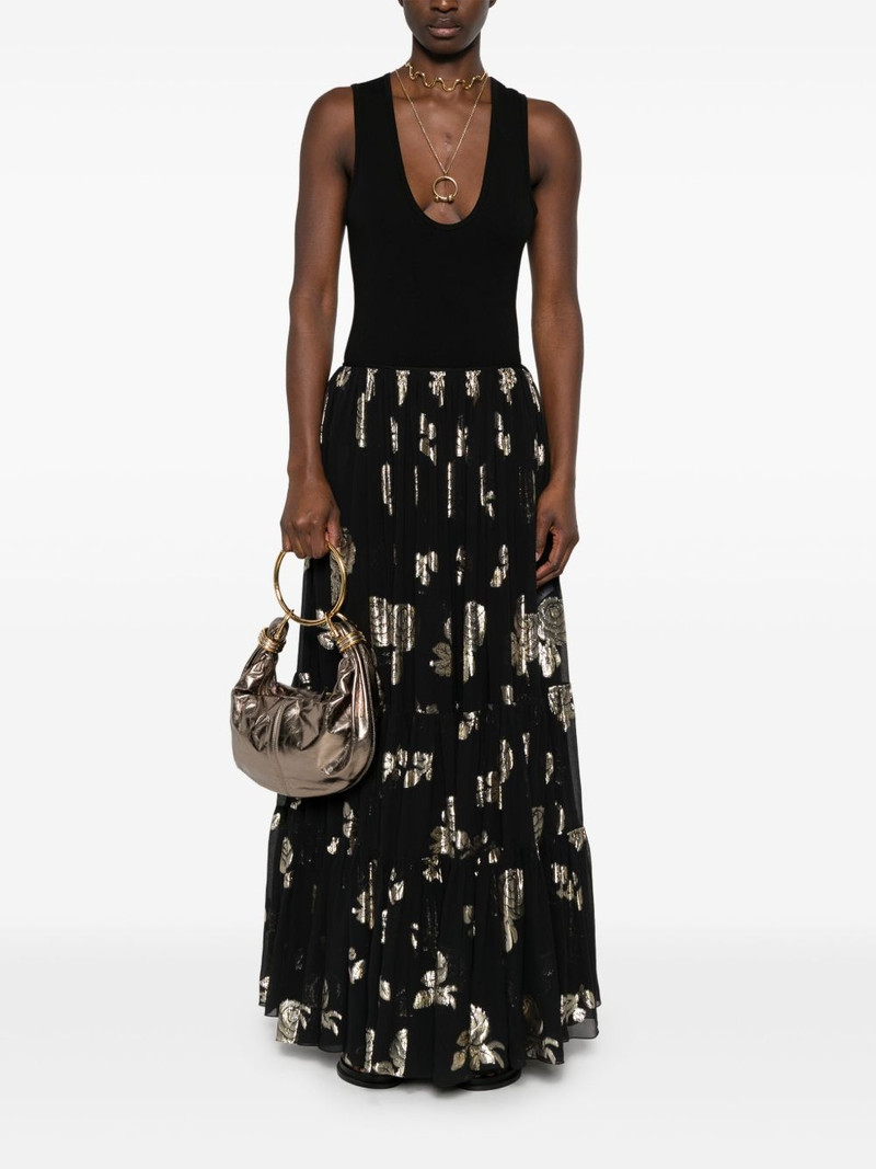 Chloé floral-jacquard maxi skirt outlook
