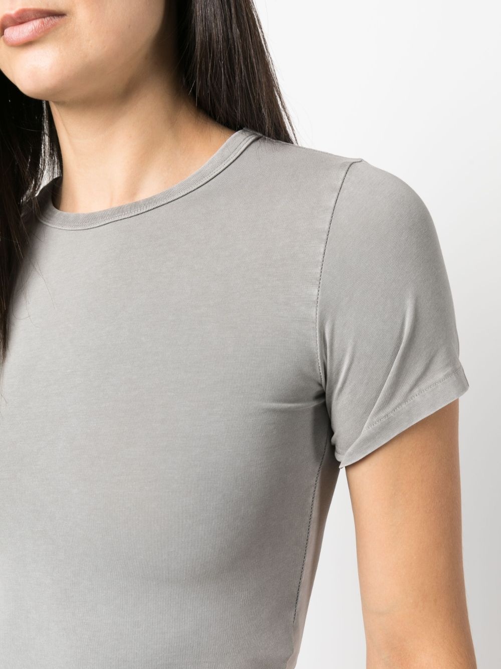 round-neck cropped T-shirt - 5
