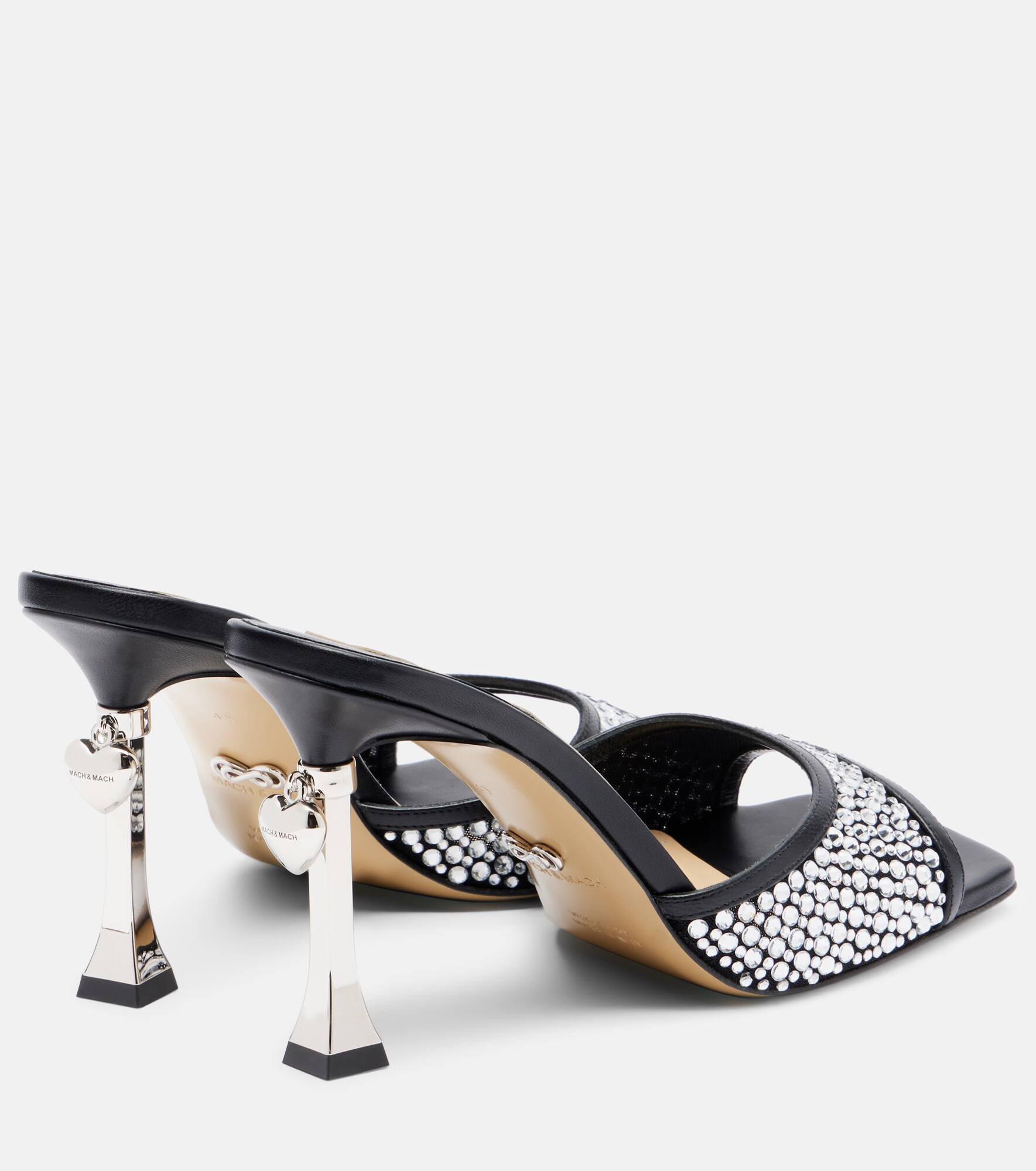 Puffy Heart Ring 95 leather mules - 2