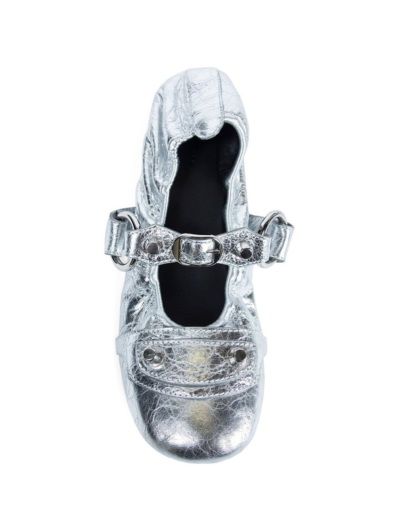 BALENCIAGA studded strap ballet flats outlook