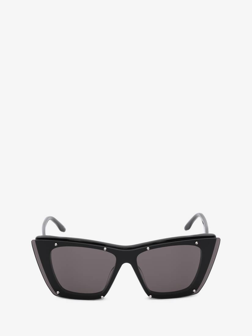 Studs Structure Cat-eye Sunglasses in Black - 1