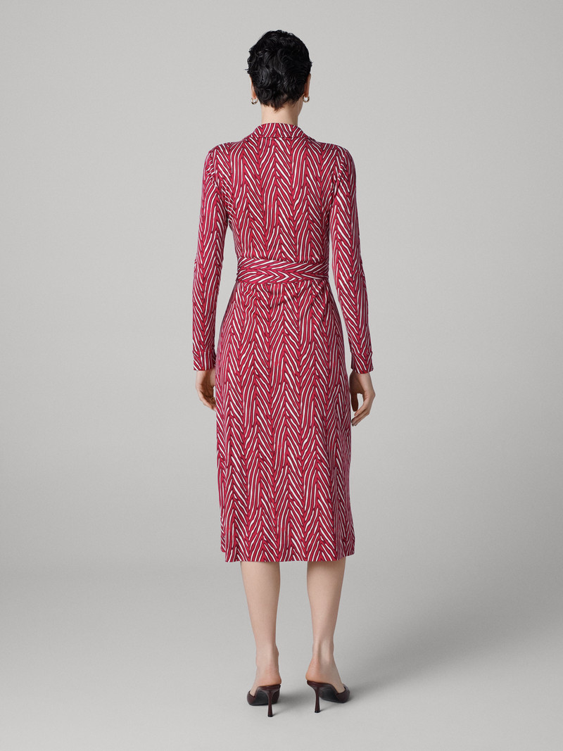 DIANE VON FURSTENBERG Abigail Silk Jersey Midi Wrap Dress outlook