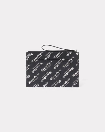 KENZO Large leather 'KENZOGRAM' pouch outlook