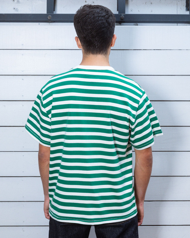 Heavyweight Stripe T-shirt - Green 5